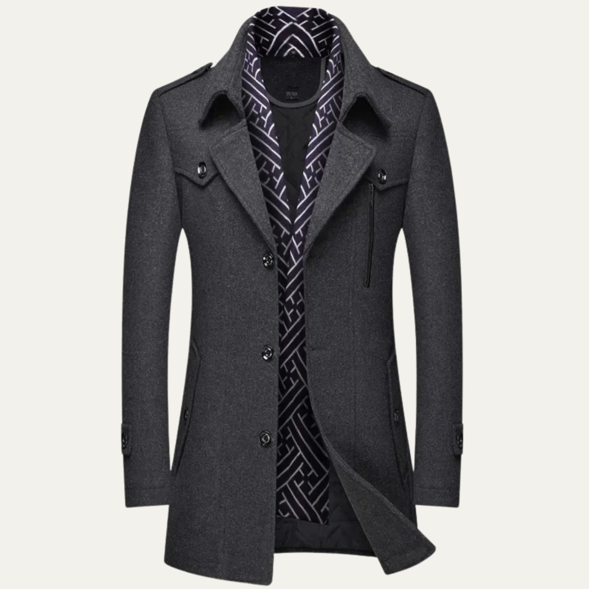 Siena wollen trenchcoat