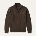 Pembroke katoenen half-zip trui