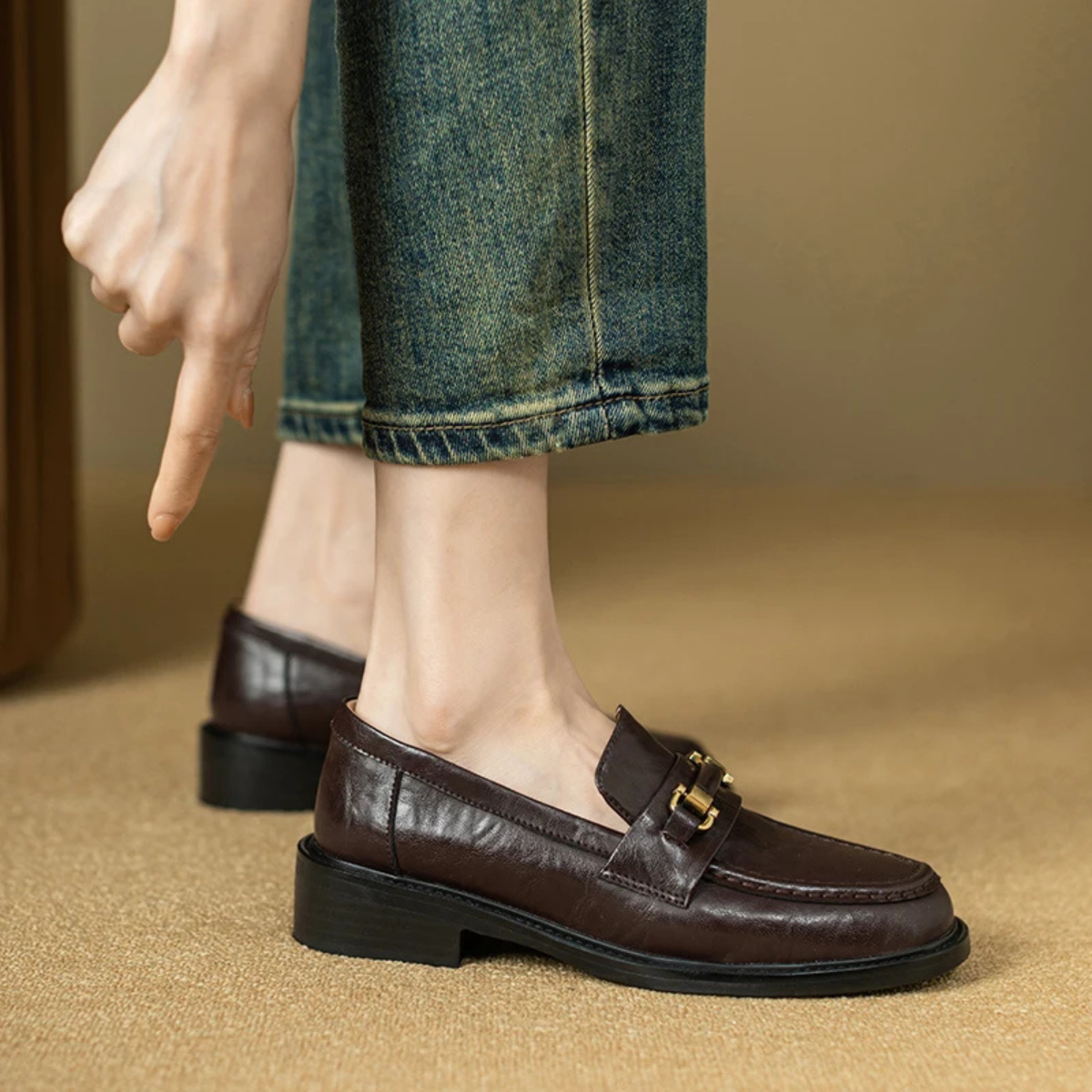Montepulciano leren loafer