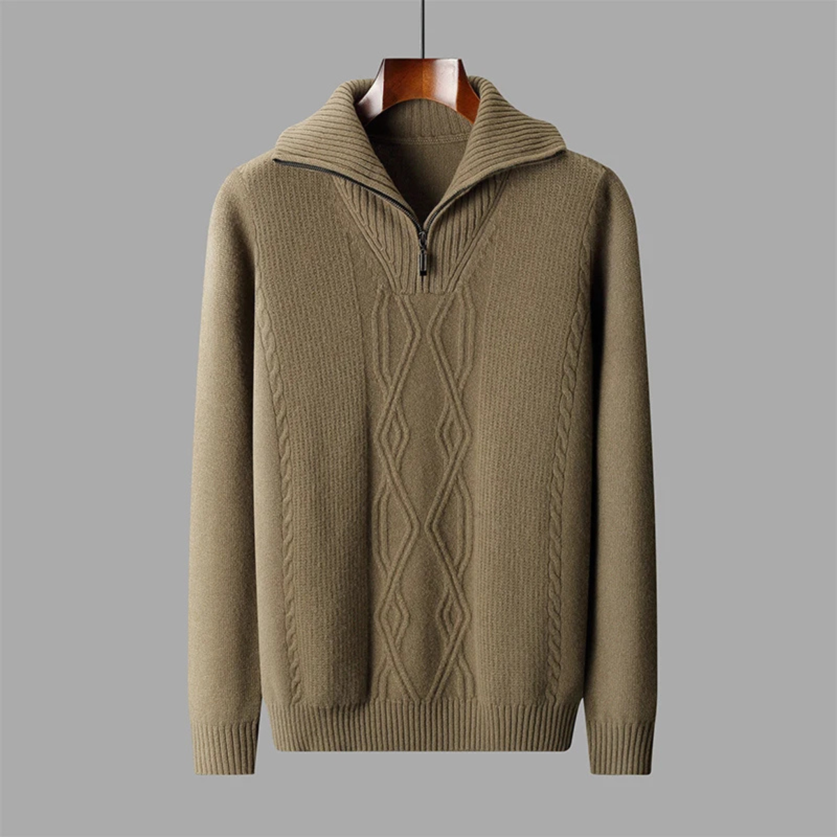 Riverhill kasjmier half-zip trui