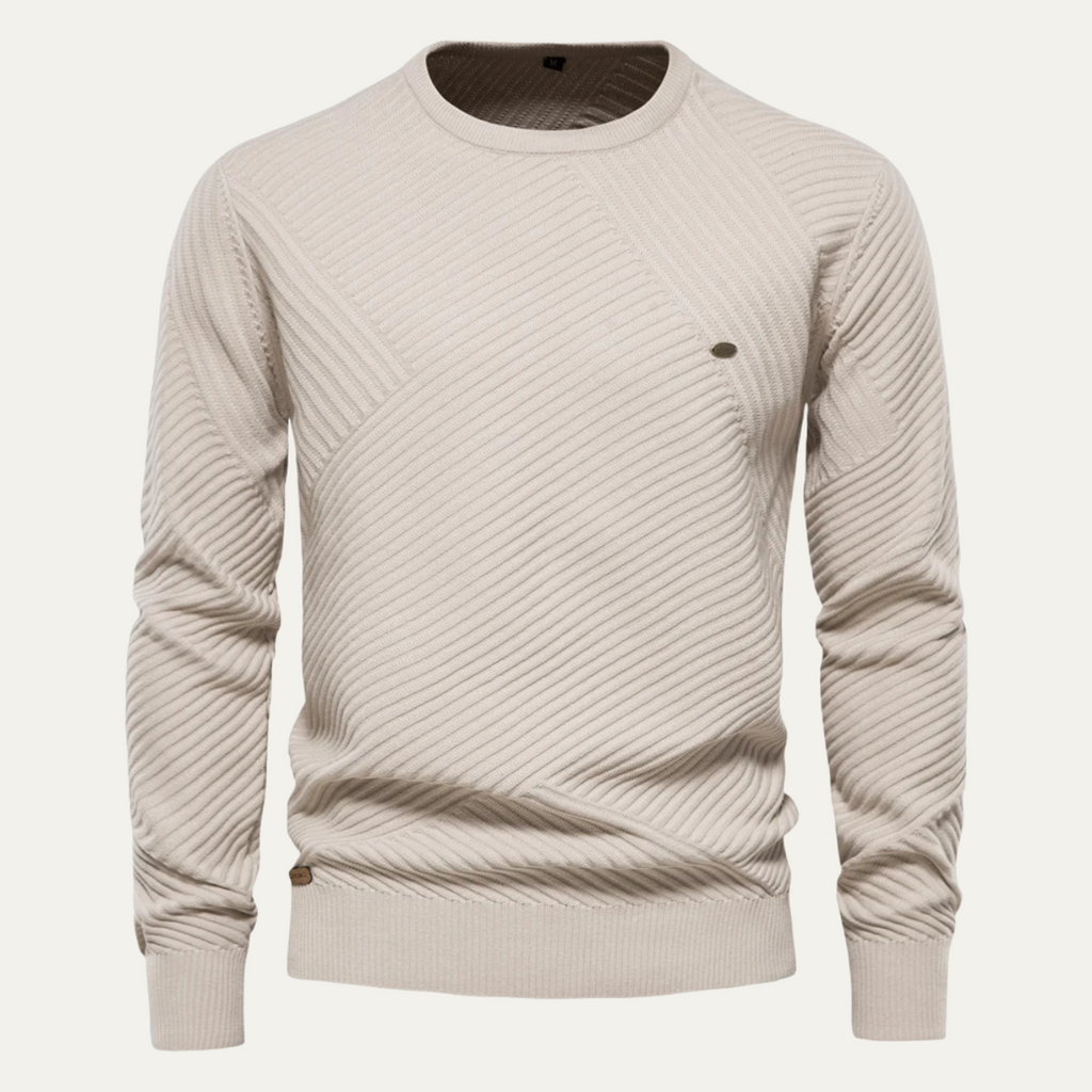 Stirling gebreide trui slim fit