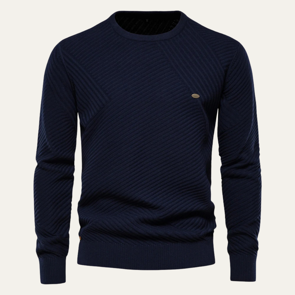 Stirling gebreide trui slim fit