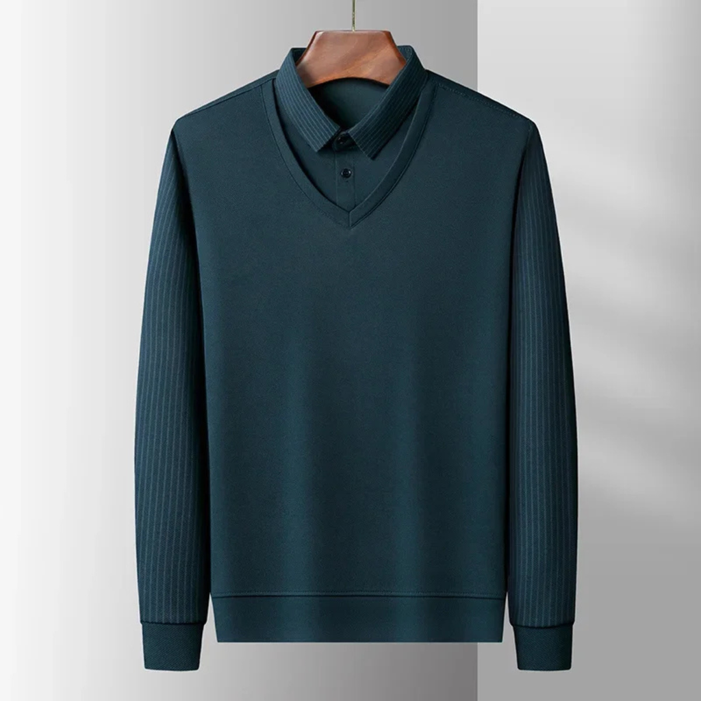 Cortina gebreid poloshirt