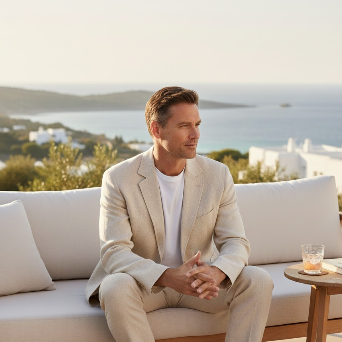 Elmstead linnen blazer