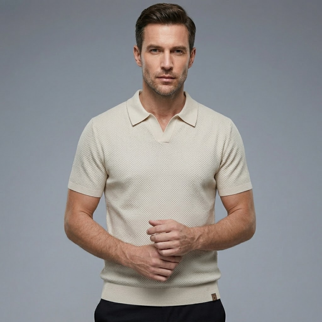 Kensington gebreid poloshirt
