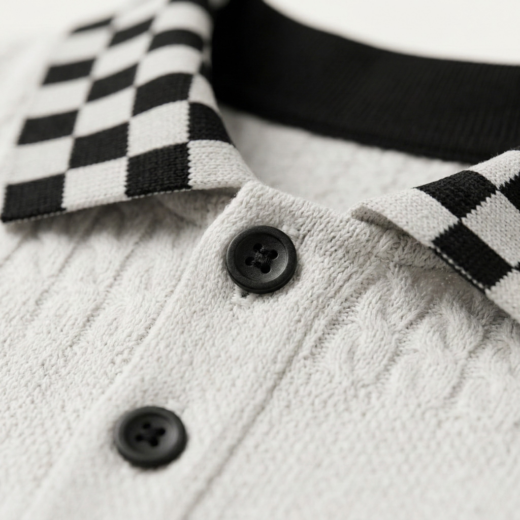 Glenwater gebreid poloshirt