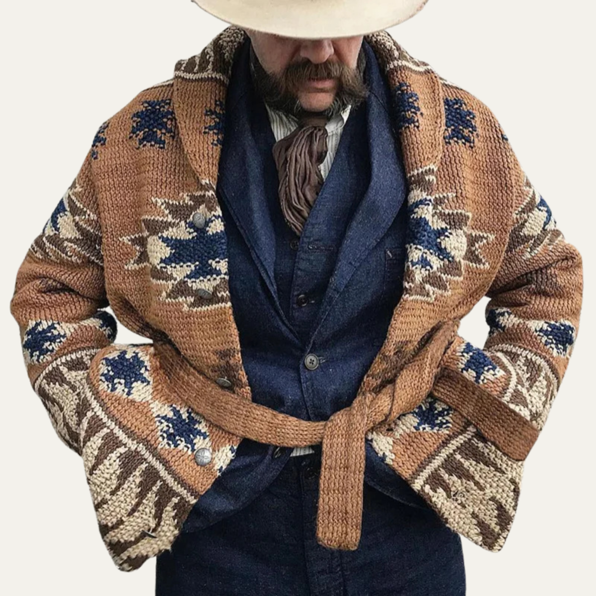 Positano jacquard gebreide jack