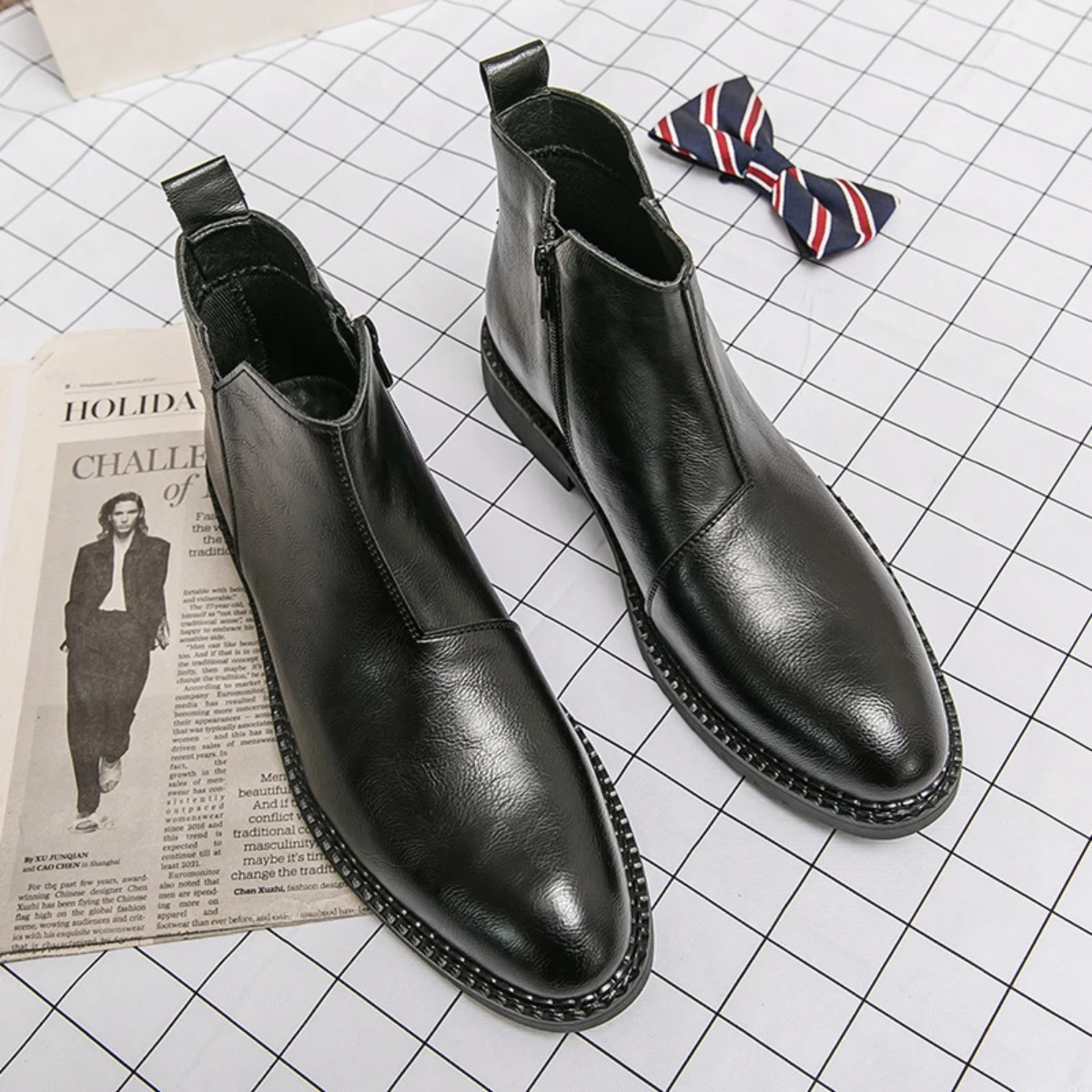 Etna Rosso leren schoenen