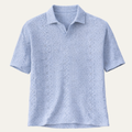 Brookstone gebreid poloshirt korte mouw