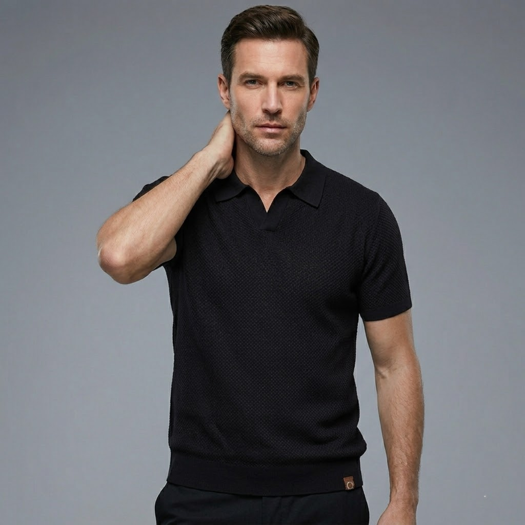 Kensington gebreid poloshirt