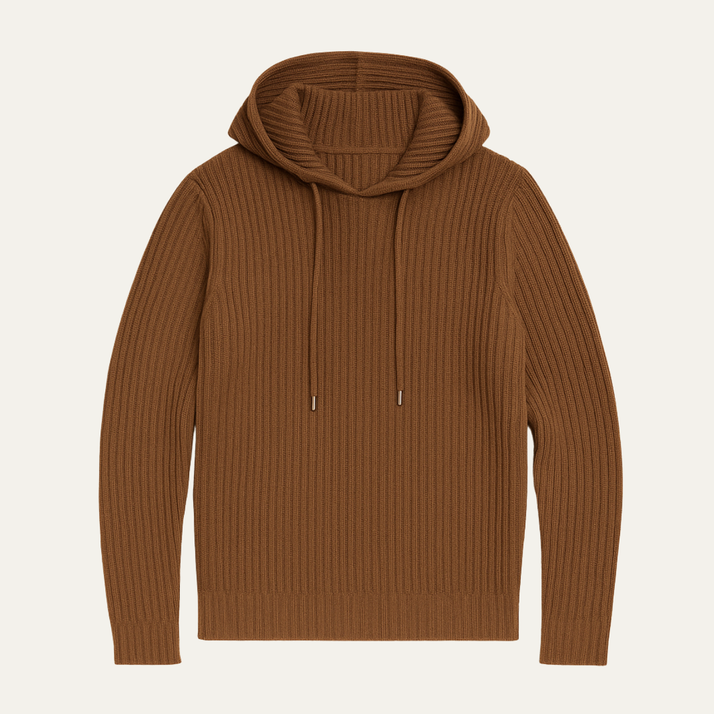 Ashland gebreide hoodie slim fit