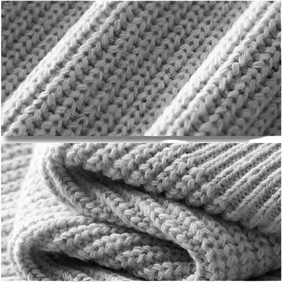 Merino knitted half-zip trui