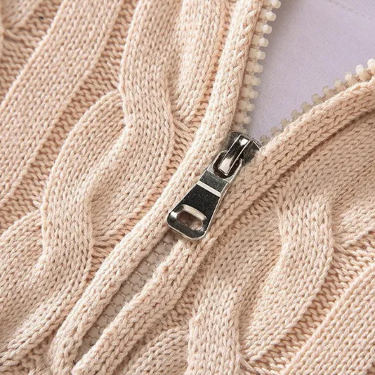 Ashmeadow katoenen half-zip trui
