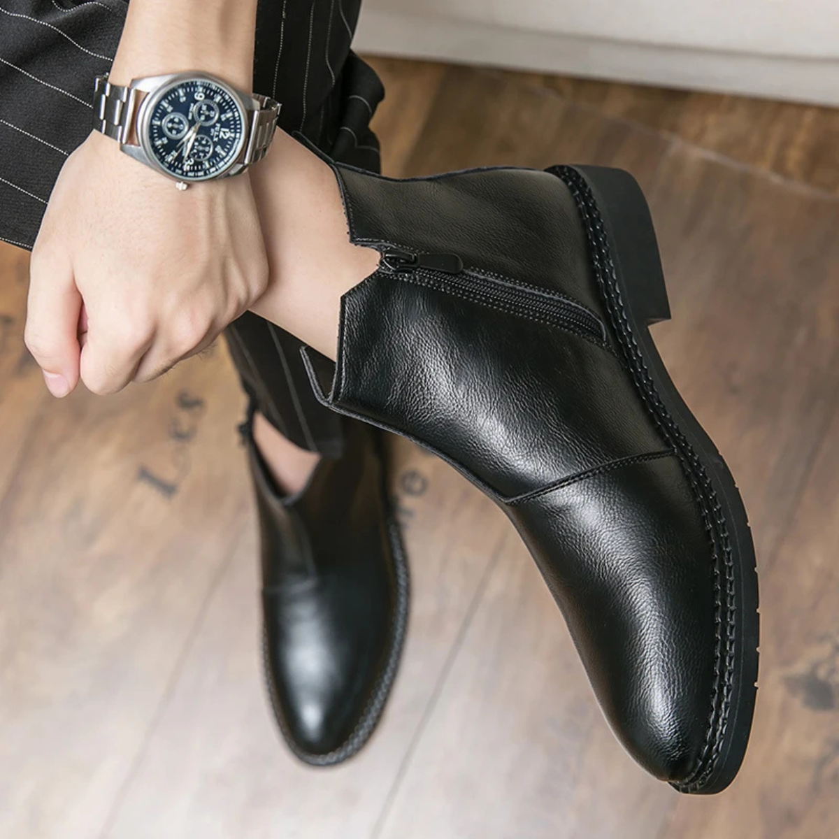 Etna Rosso leren schoenen