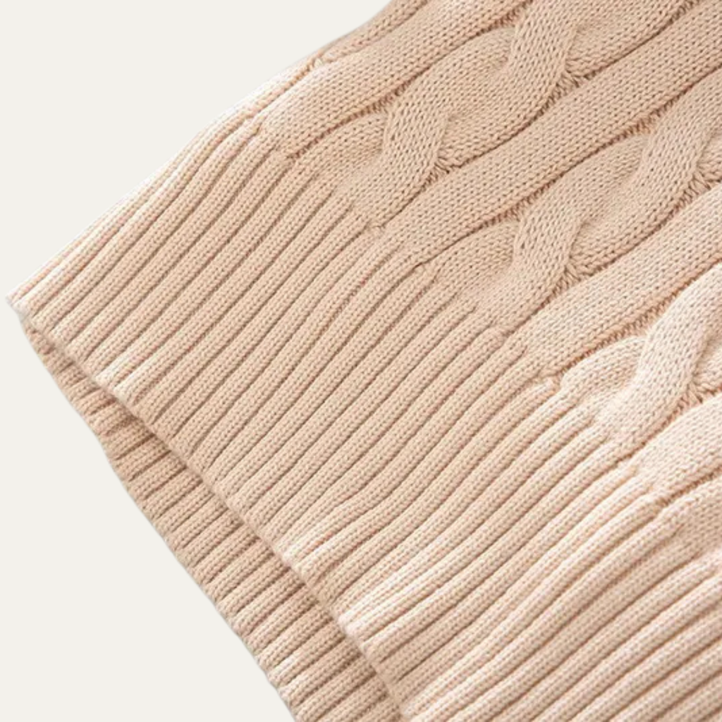 Ashmeadow katoenen half-zip trui