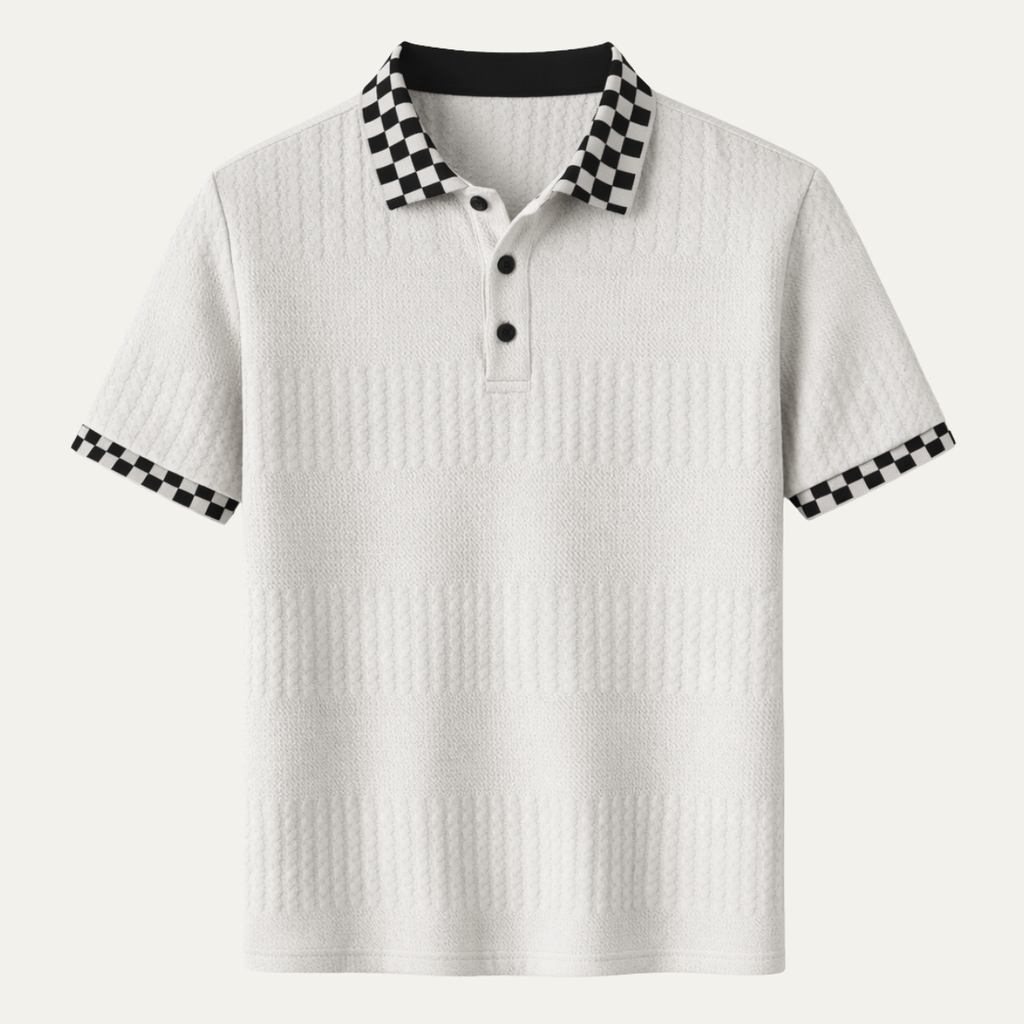Glenwater gebreid poloshirt