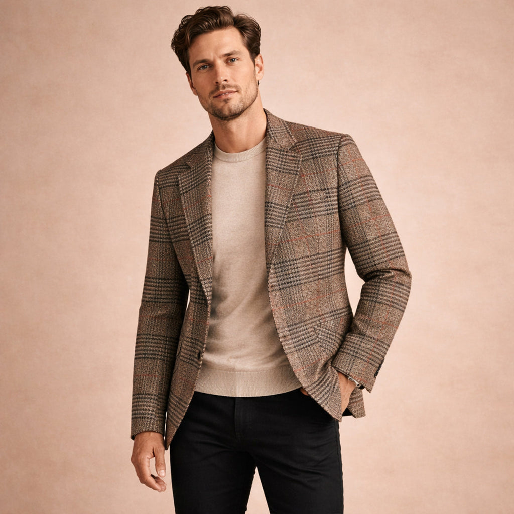Monopoli tweed blazer slim fit