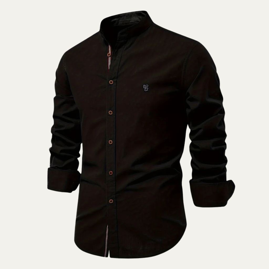 Brookline katoenen overhemd slim fit