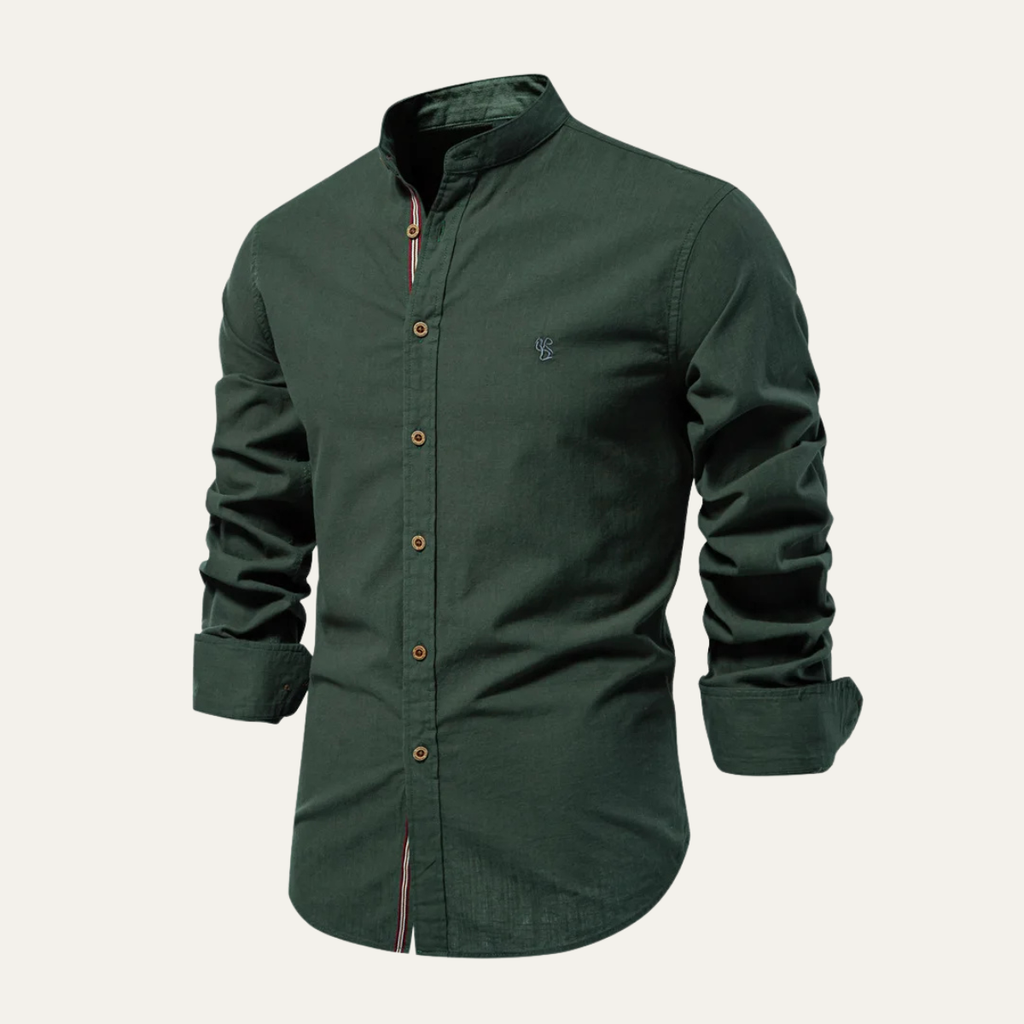 Brookline katoenen overhemd slim fit