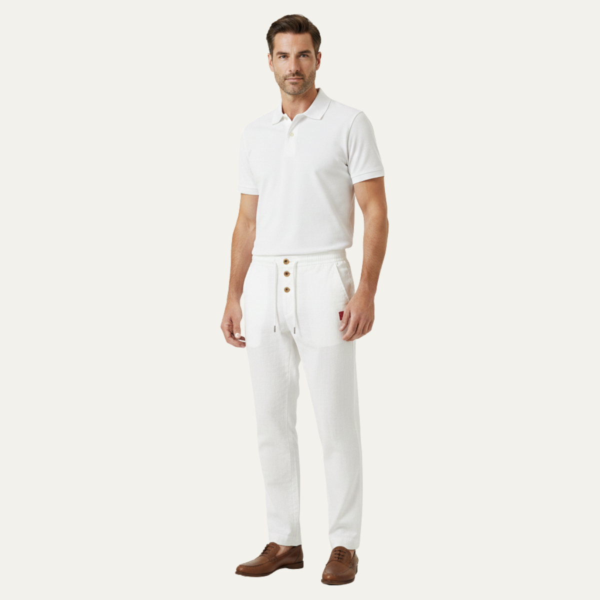 Cedarwater linnen broek straight leg