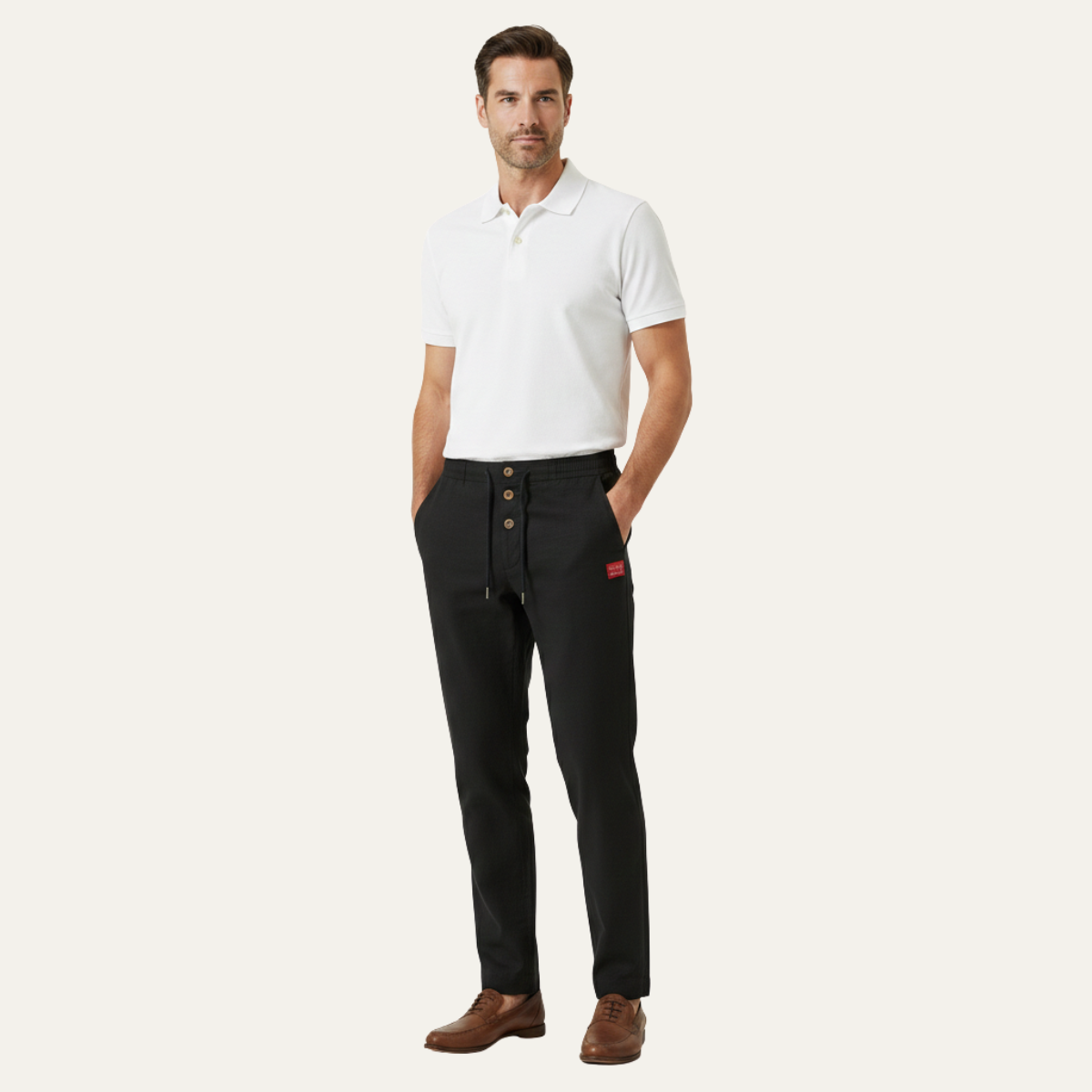 Cedarwater linnen broek straight leg