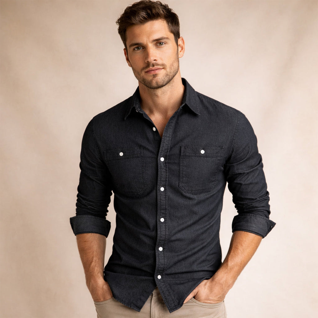 Crestfall Ridge denim spijkeroverhemd slim fit