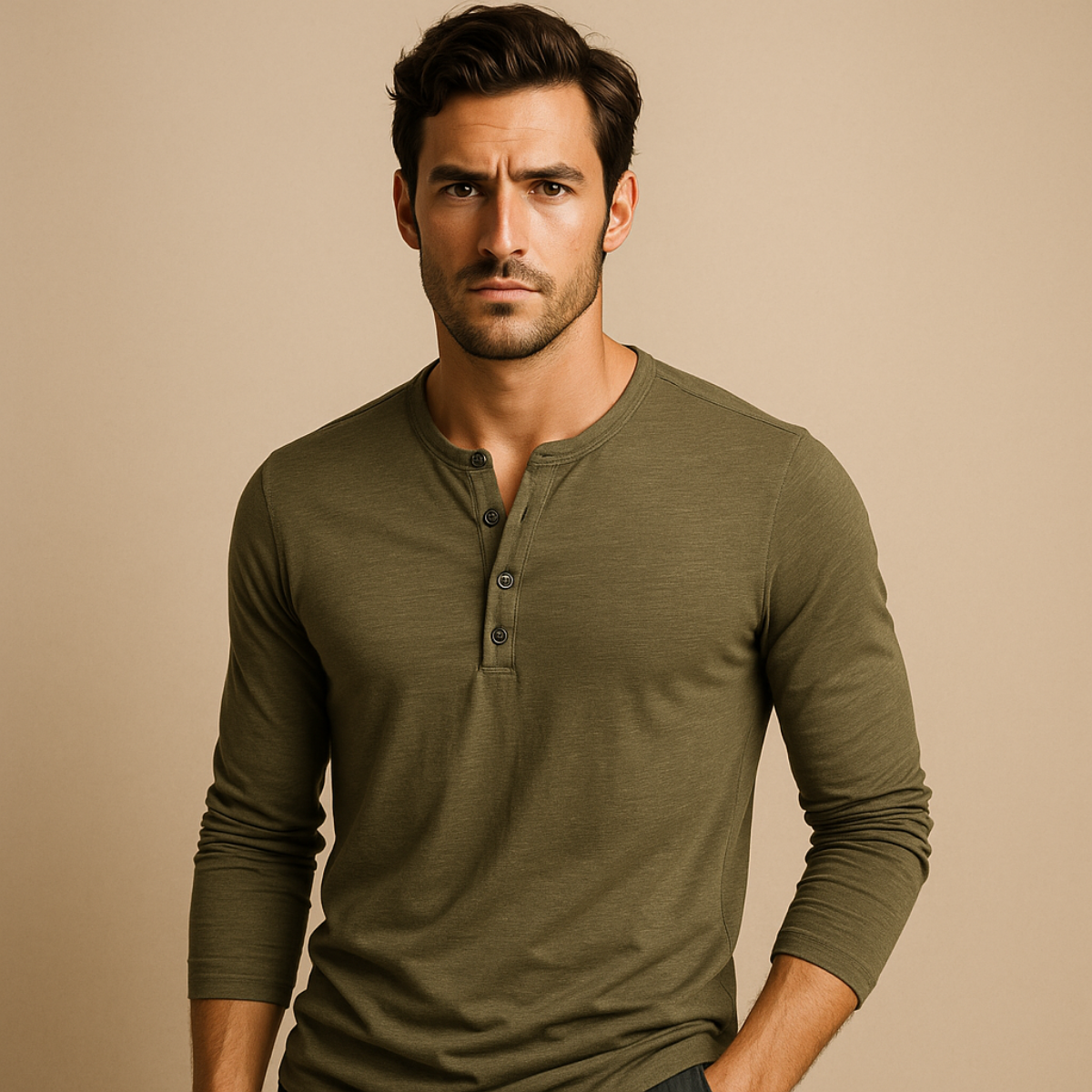 Cromwell katoenen poloshirt lange mouw