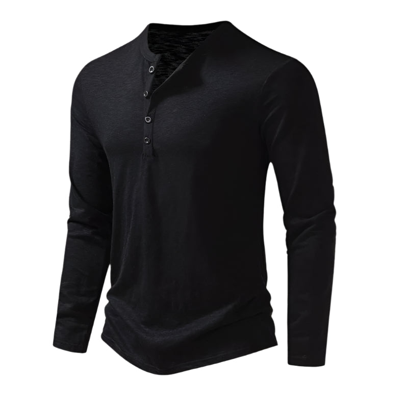 Cromwell katoenen poloshirt lange mouw