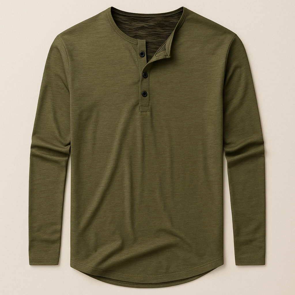 Cromwell katoenen poloshirt lange mouw