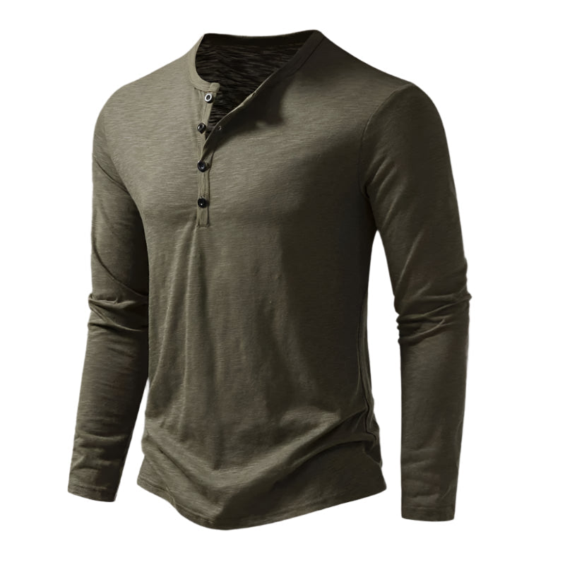Cromwell katoenen poloshirt lange mouw