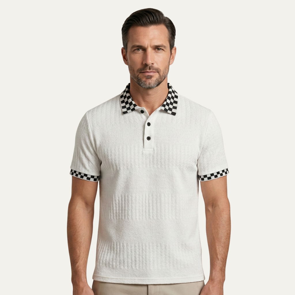 Glenwater gebreid poloshirt