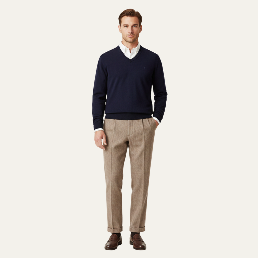 Hawkington wollen broek straight leg