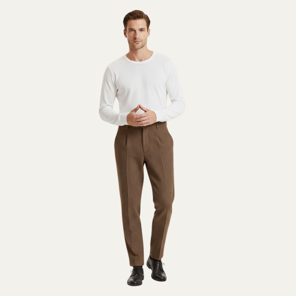 Hawkington wollen broek straight leg