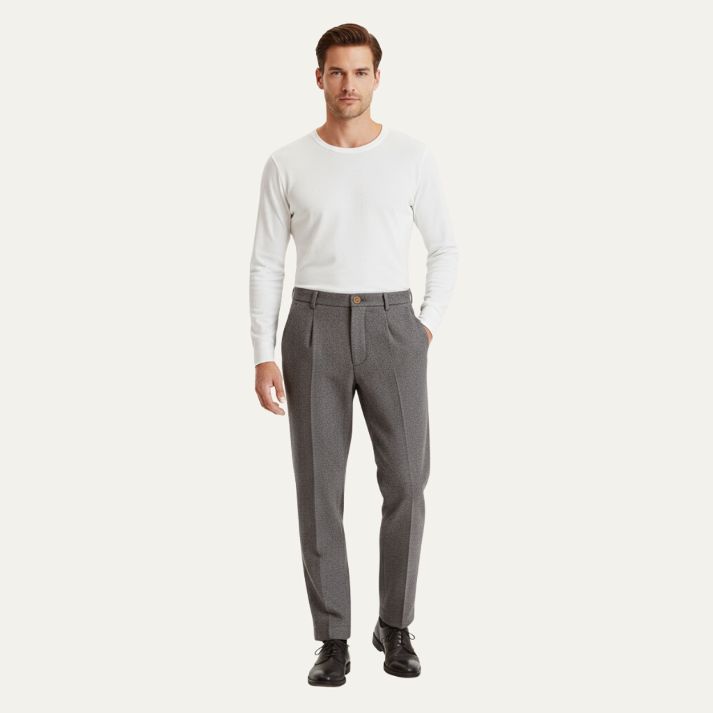 Hawkington wollen broek straight leg