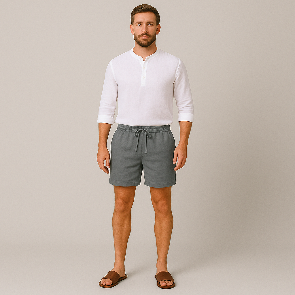 linnen short relaxed fit