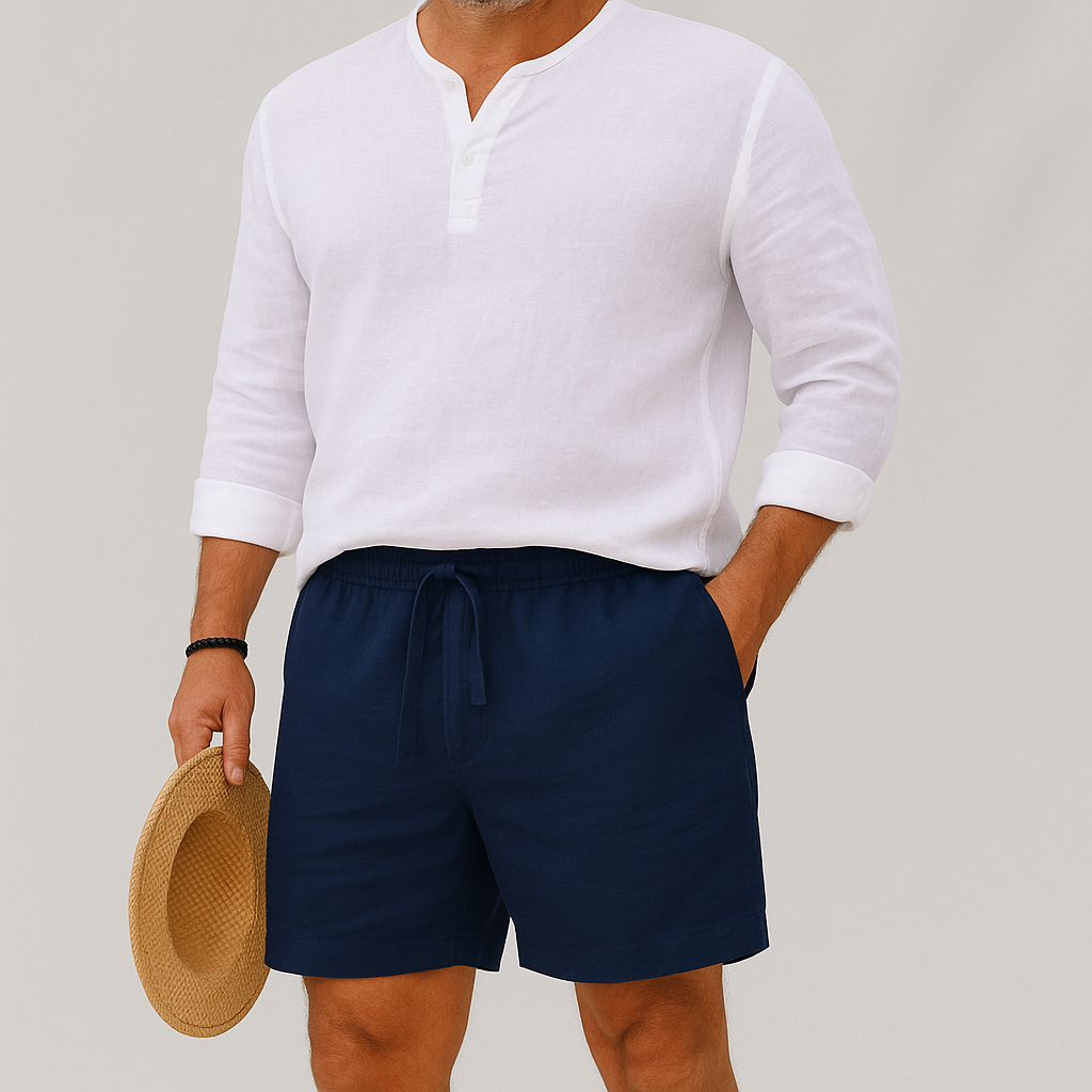 linnen short relaxed fit