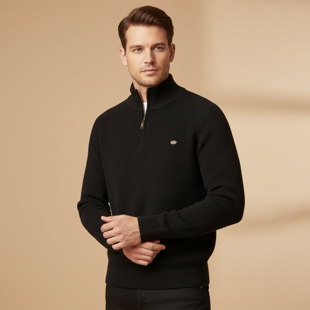 Lignano katoenen half-zip trui