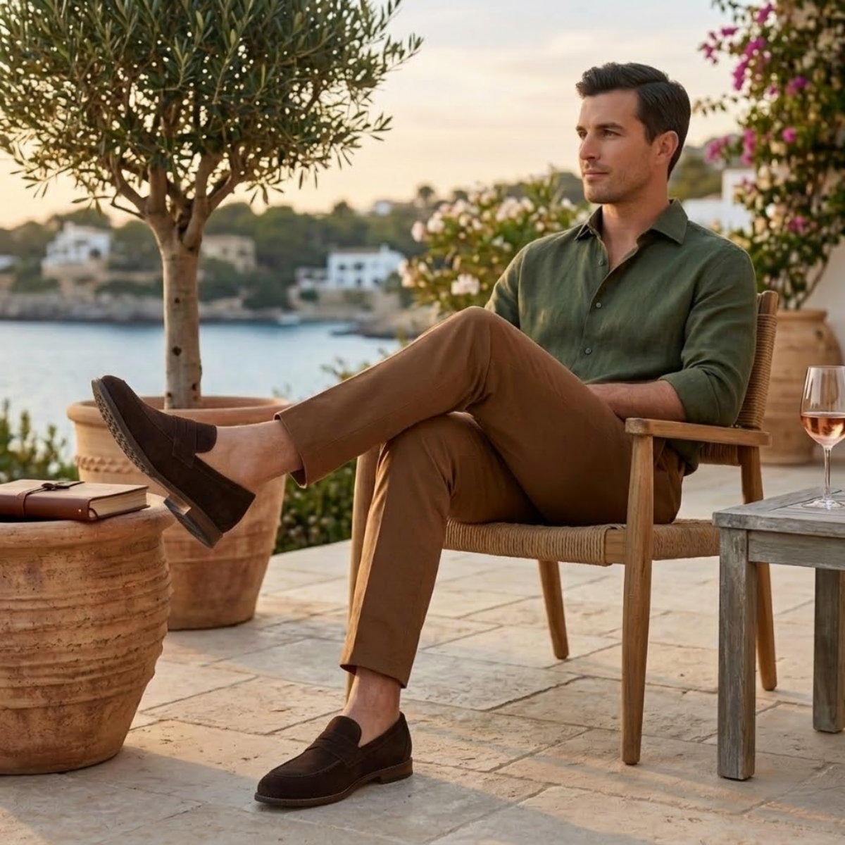 Limone suède loafer