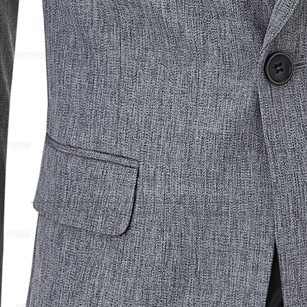 Mandello linnen jack slim fit