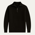 Merino knitted half-zip trui