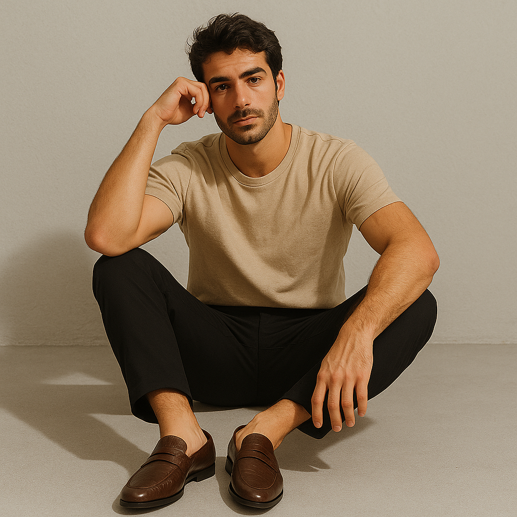 Oakford leren loafer