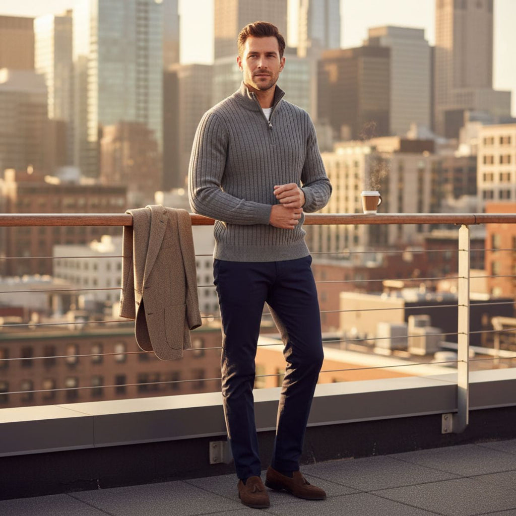 Oslo half-zip trui