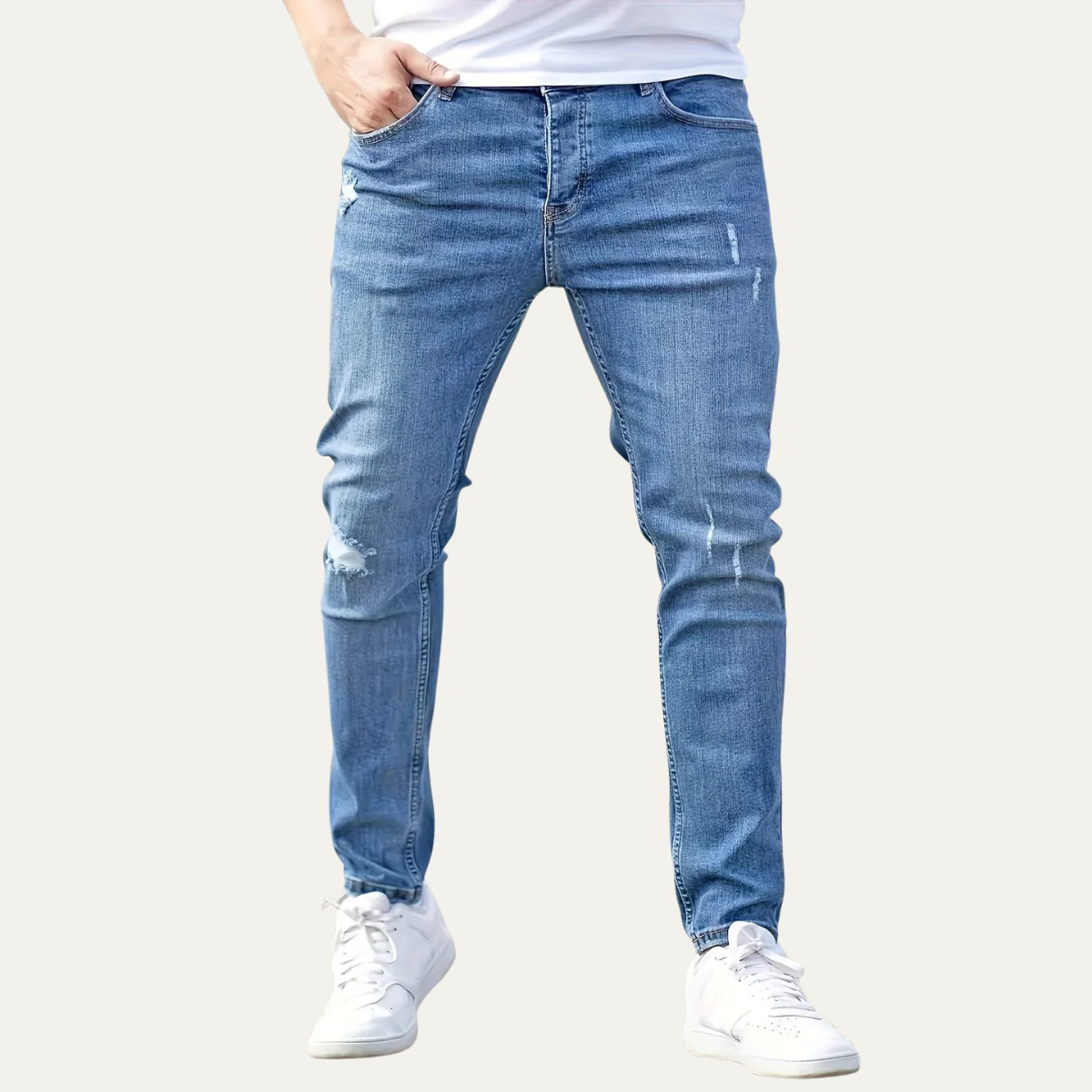 Rome denim broek slim fit