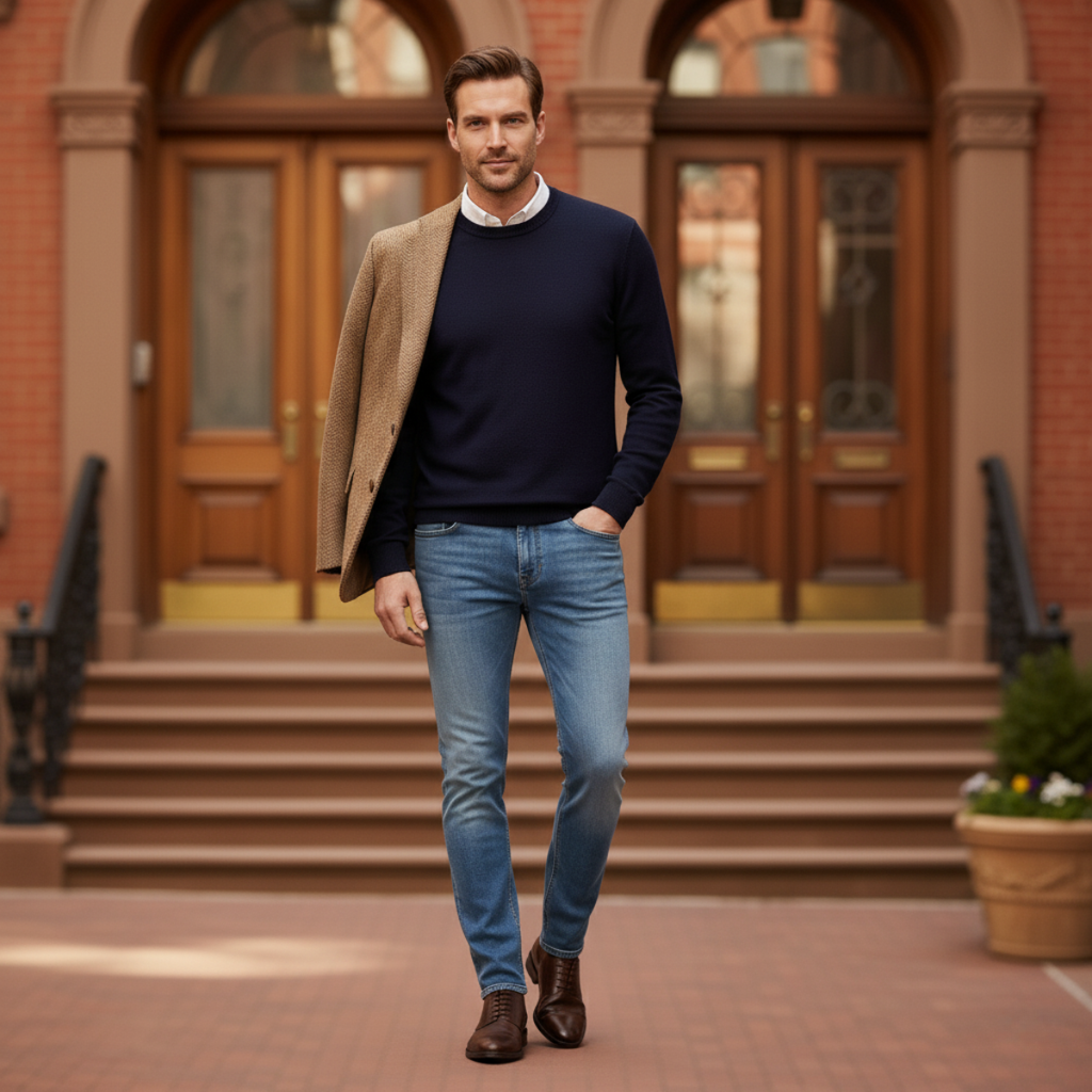 Santiago Stretch herenmode slim fit