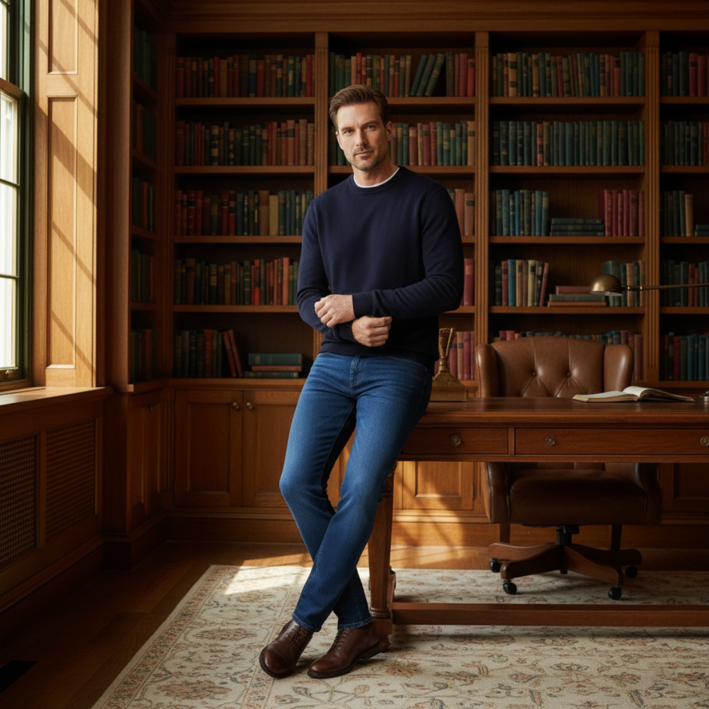 Santiago Stretch herenmode slim fit