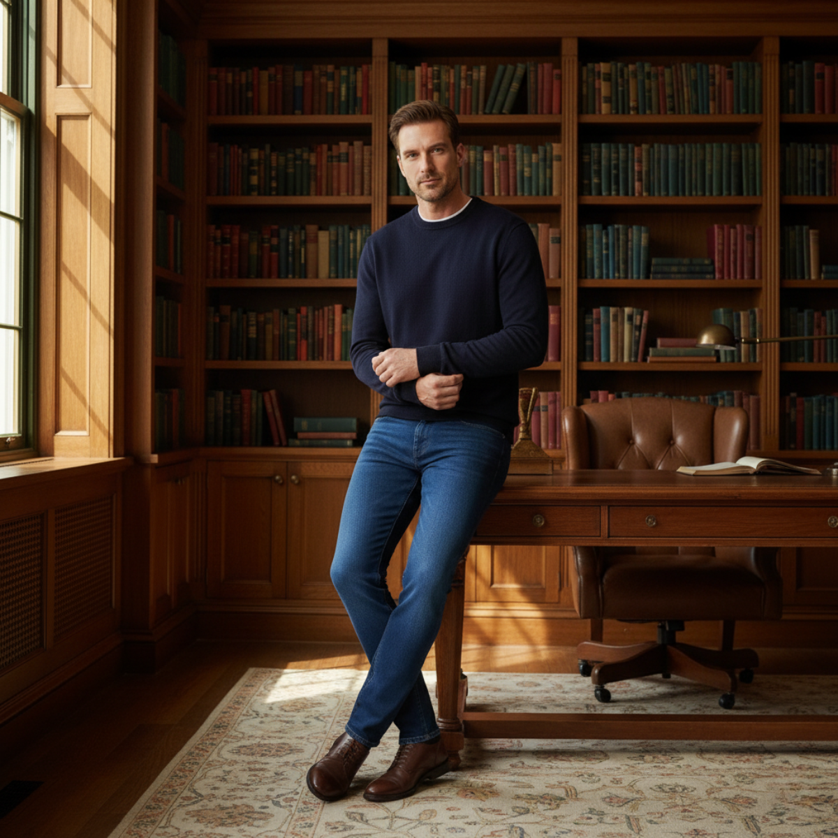Santiago Stretch herenmode slim fit