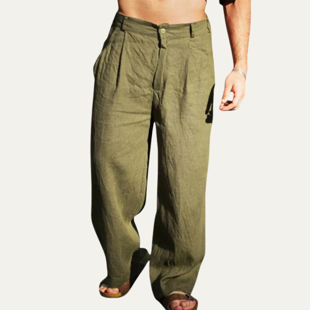 Stonebridge linnen broek relaxed fit