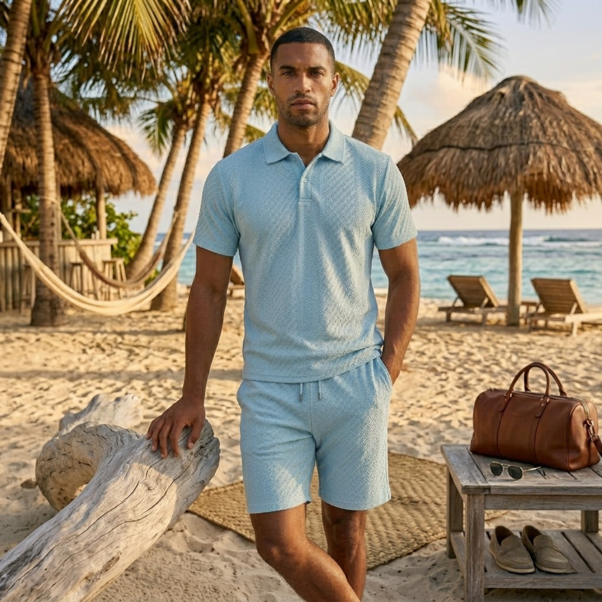 Surrey jacquard poloshirt