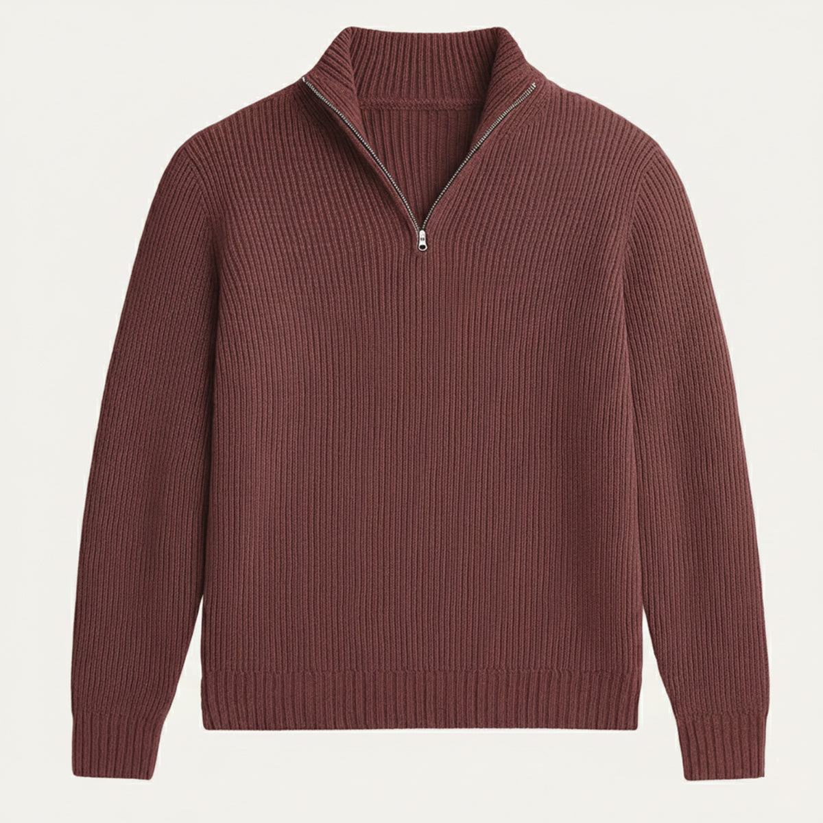 Vicenza kasjmier half-zip trui
