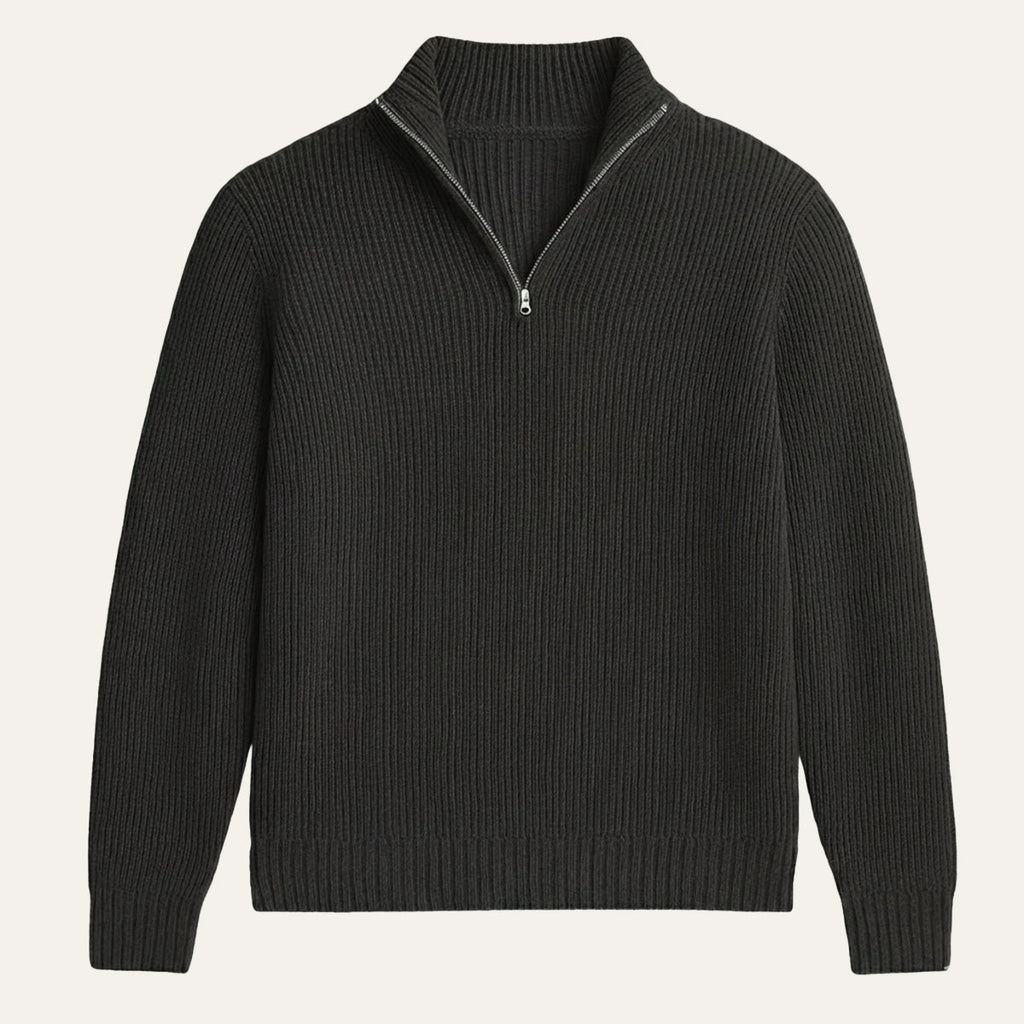 Vicenza kasjmier half-zip trui
